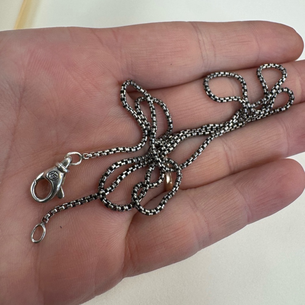 Beautiful David Yurman Sterling Silver Box Chain 22" 8.4g
